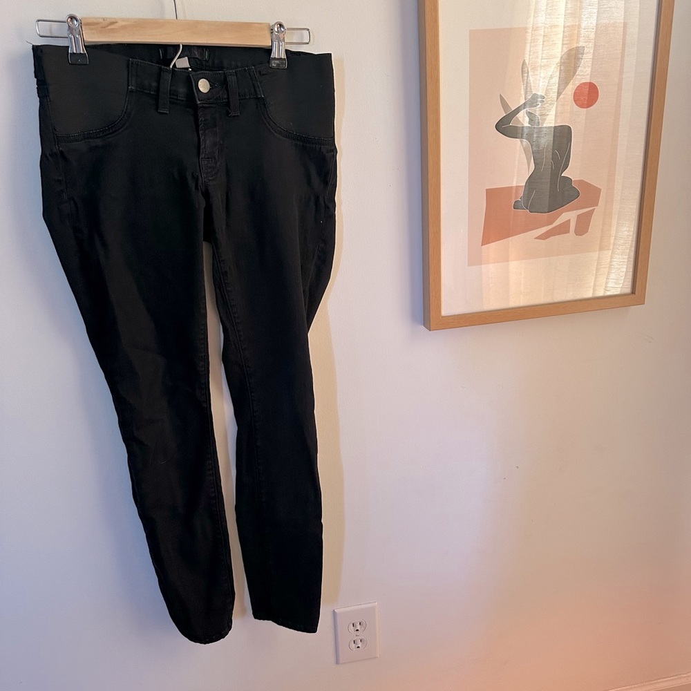 J Brand black maternity jeans size 26